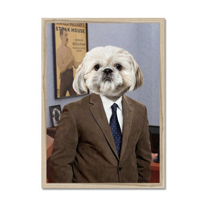 The Ron (Parks and Recreation Inspired): Custom Pet Portrait - Paw & Glory - Dog Portraits - Pet Portraits