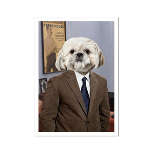 The Ron (Parks and Recreation Inspired): Custom Pet Poster - Paw & Glory - Dog Portraits - Pet Portraits