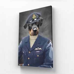 The Royal Airforce Pilot: Custom Pet Canvas - Paw & Glory - Dog Portraits - Pet Portraits