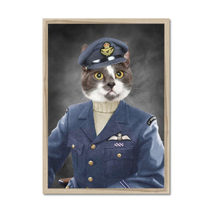 The Royal Airforce Pilot: Custom Pet Portrait - Paw & Glory - Dog Portraits - Pet Portraits