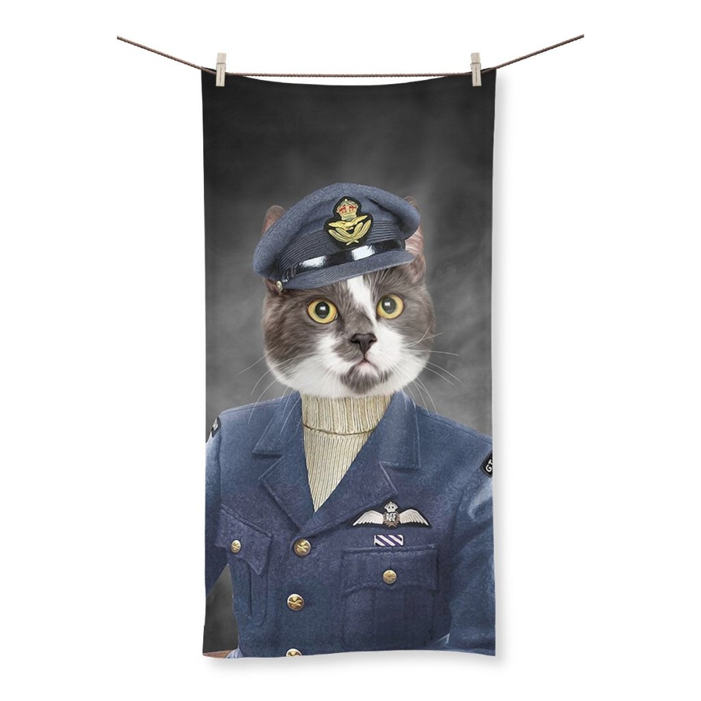 The Royal Airforce Pilot: Custom Pet Towel - Paw & Glory - Dog Portraits - Pet Portraits