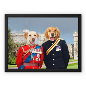 The Royal Dukes: Custom Pet Canvas - Paw & Glory - Dog Portraits - Pet Portraits