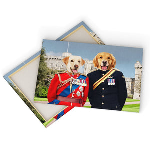 The Royal Dukes: Custom Pet Canvas - Paw & Glory - Dog Portraits - Pet Portraits