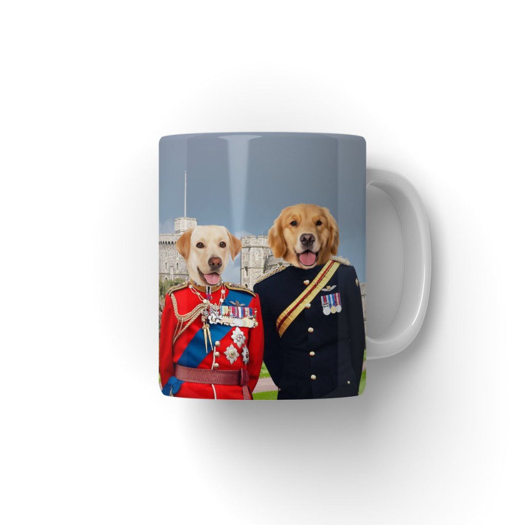 The Royal Dukes: Custom Pet Coffee Mug - Paw & Glory - Dog Portraits - Pet Portraits