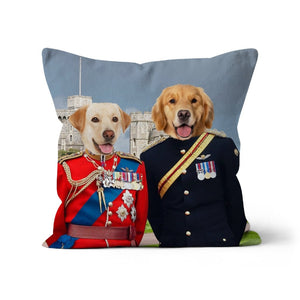 The Royal Dukes: Custom Pet Pillow - Paw & Glory - Dog Portraits - Pet Portraits