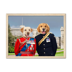 The Royal Dukes: Custom Pet Portrait - Paw & Glory - Dog Portraits - Pet Portraits