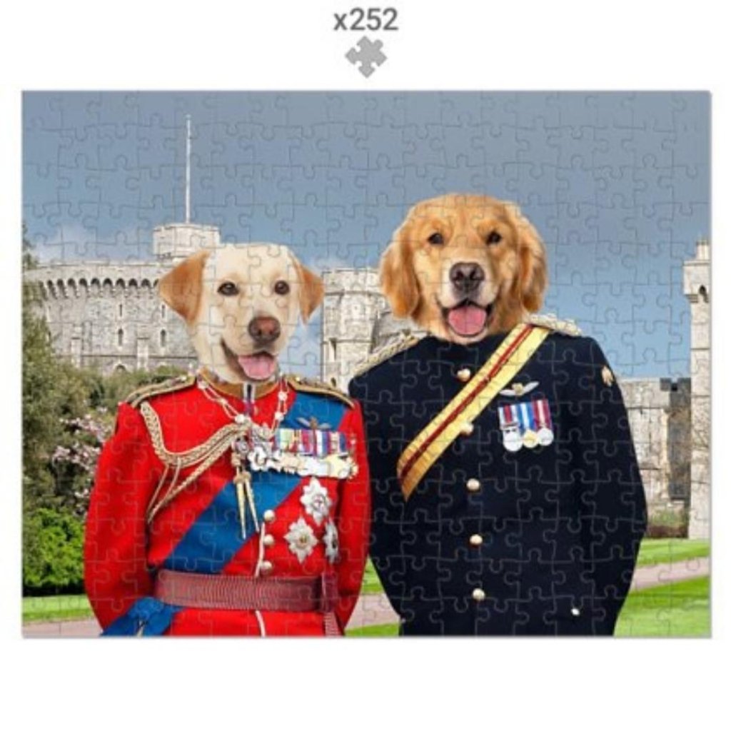 The Royal Dukes: Custom Pet Puzzle - Paw & Glory - Dog Portraits - Pet Portraits