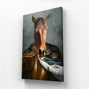 The Royal Knight: Animal Art Canvas - Paw & Glory - Dog Portraits - Pet Portraits