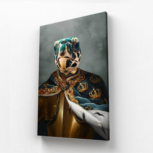 The Royal Knight: Animal Art Canvas - Paw & Glory - Dog Portraits - Pet Portraits