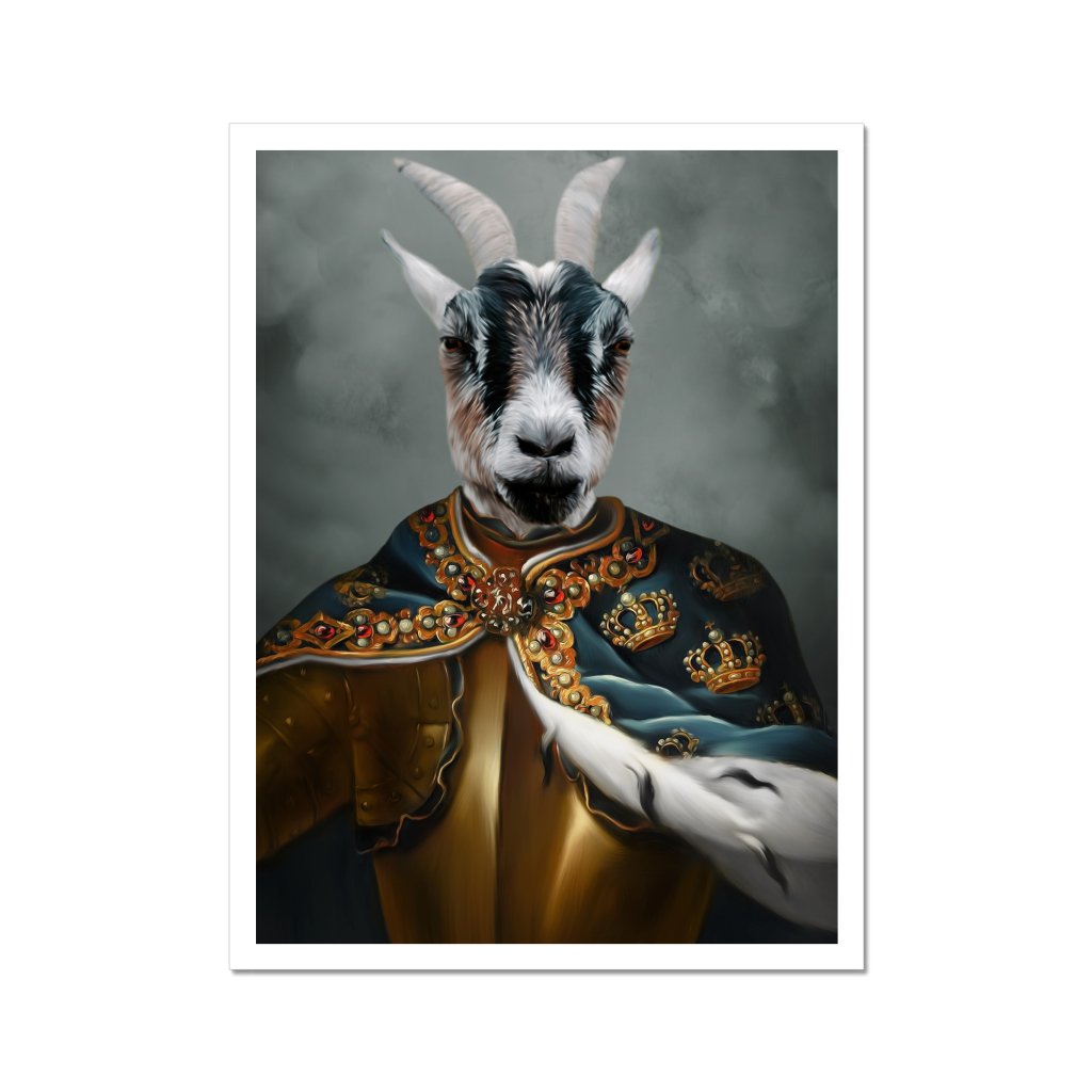 The Royal Knight: Animal Art Poster - Paw & Glory - Dog Portraits - Pet Portraits