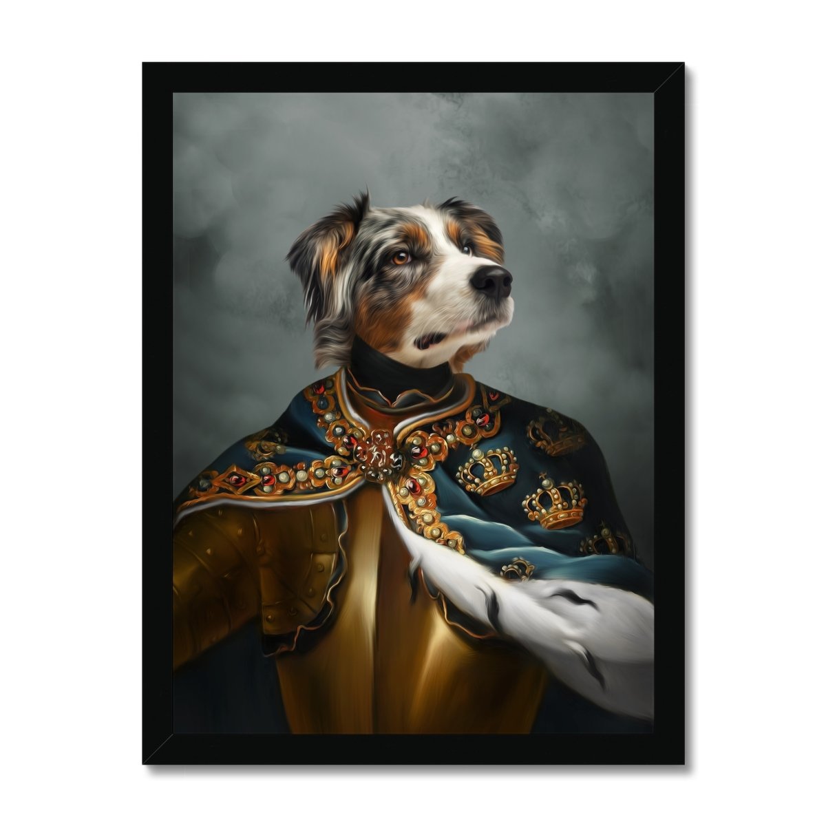 The Royal Knight: Custom Pet Portrait - Paw & Glory - Dog Portraits - Pet Portraits