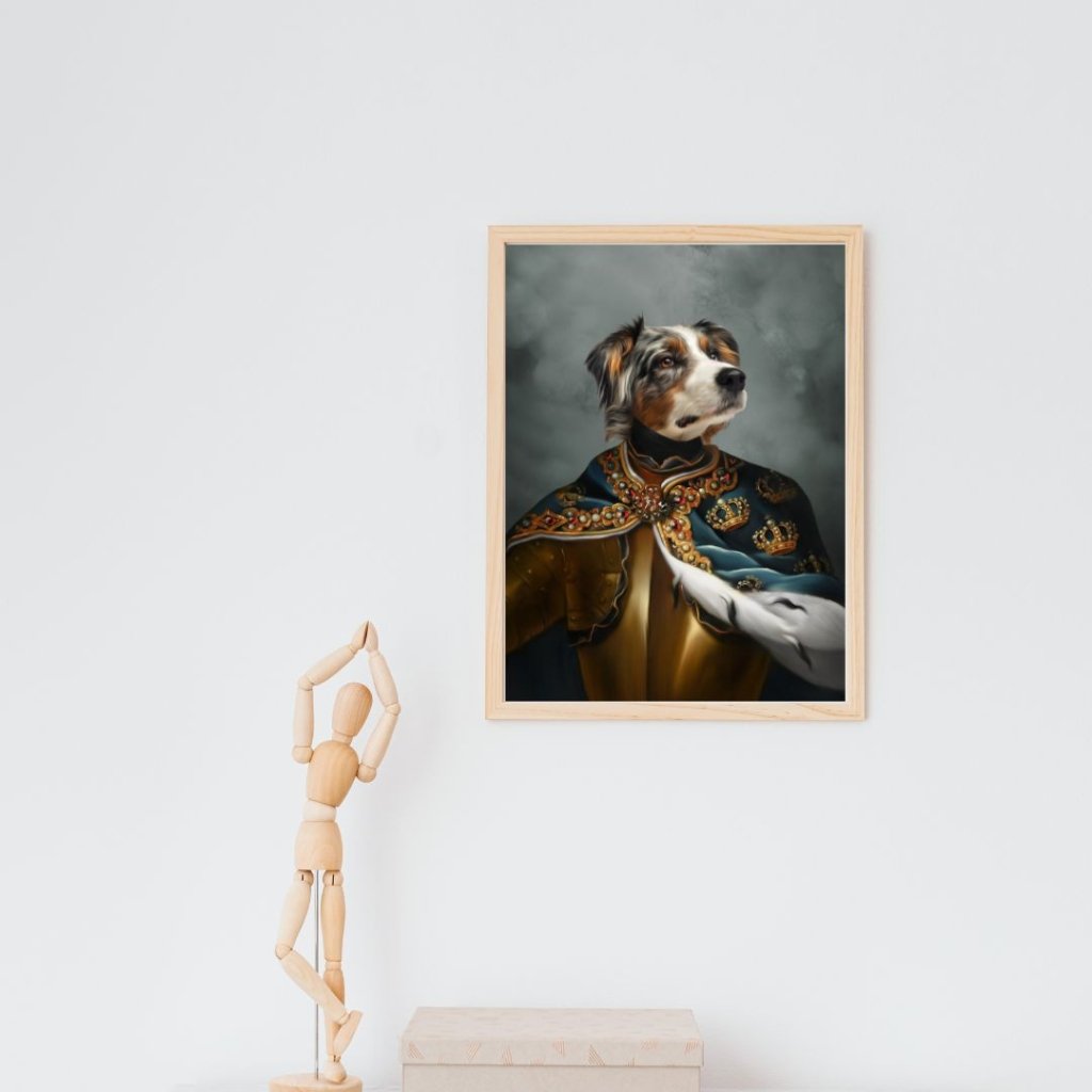 The Royal Knight: Custom Pet Portrait - Paw & Glory - Dog Portraits - Pet Portraits