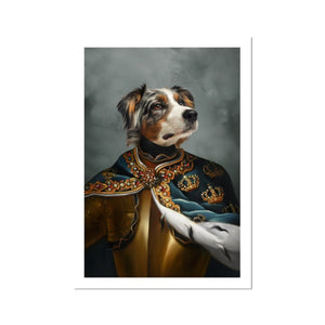 The Royal Knight: Custom Pet Poster - Paw & Glory - Dog Portraits - Pet Portraits