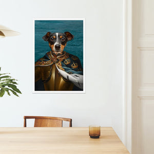 The Royal Knight: Custom Pet Poster - Paw & Glory - Dog Portraits - Pet Portraits