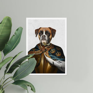 The Royal Knight: Custom Pet Poster - Paw & Glory - Dog Portraits - Pet Portraits