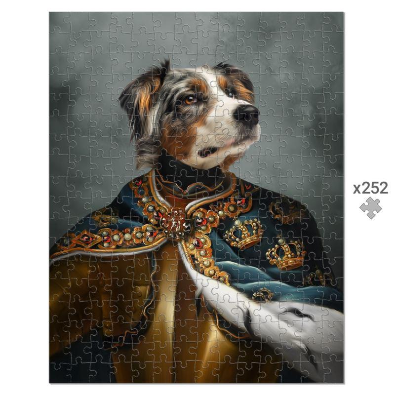 The Royal Knight: Custom Pet Puzzle - Paw & Glory - Dog Portraits - Pet Portraits