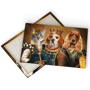 The Royals: Custom Pet Canvas - Paw & Glory - Dog Portraits - Pet Portraits