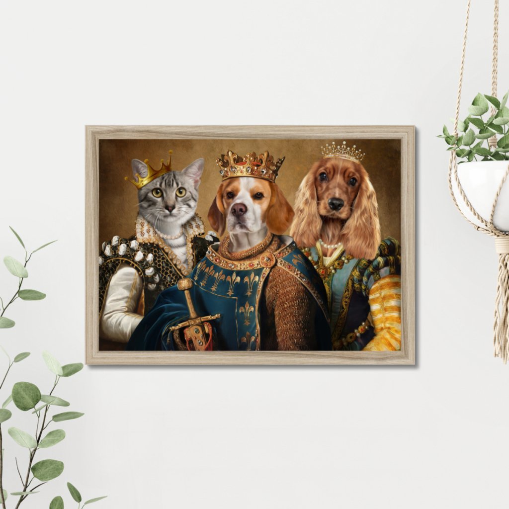 The Royals: Custom Pet Portrait - Paw & Glory - Dog Portraits - Pet Portraits