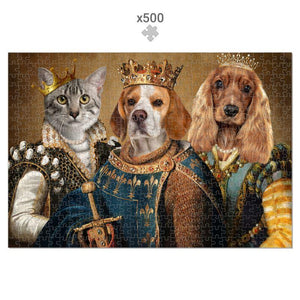 The Royals: Custom Pet Puzzle - Paw & Glory - Dog Portraits - Pet Portraits