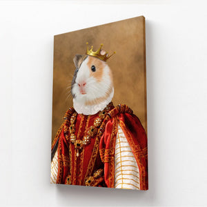 The Ruby Queen: Animal Art Canvas - Paw & Glory - Dog Portraits - Pet Portraits