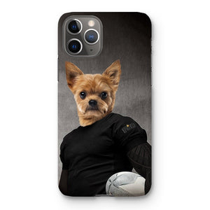 The Rugby Player: Custom Pet Phone Case - Paw & Glory - Dog Portraits - Pet Portraits