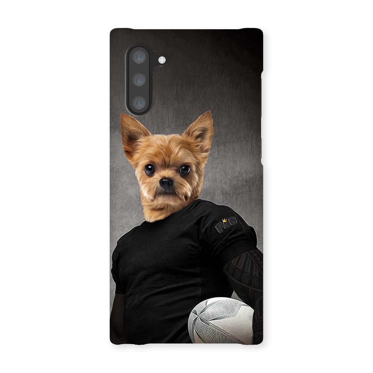 The Rugby Player: Custom Pet Phone Case - Paw & Glory - Dog Portraits - Pet Portraits