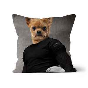 The Rugby Player: Custom Pet Pillow - Paw & Glory - Dog Portraits - Pet Portraits