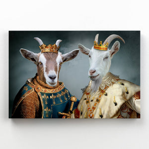 The Rulers: Animal Art Canvas - Paw & Glory - Dog Portraits - Pet Portraits