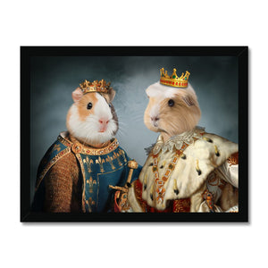 The Rulers: Animal Art Framed Portrait - Paw & Glory - Dog Portraits - Pet Portraits