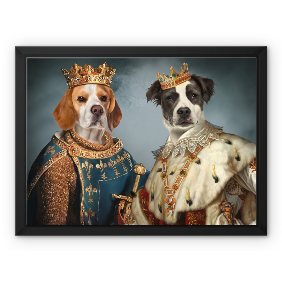 The Rulers: Custom Pet Canvas - Paw & Glory - Dog Portraits - Pet Portraits