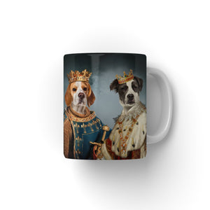 The Rulers: Custom Pet Coffee Mug - Paw & Glory - Dog Portraits - Pet Portraits