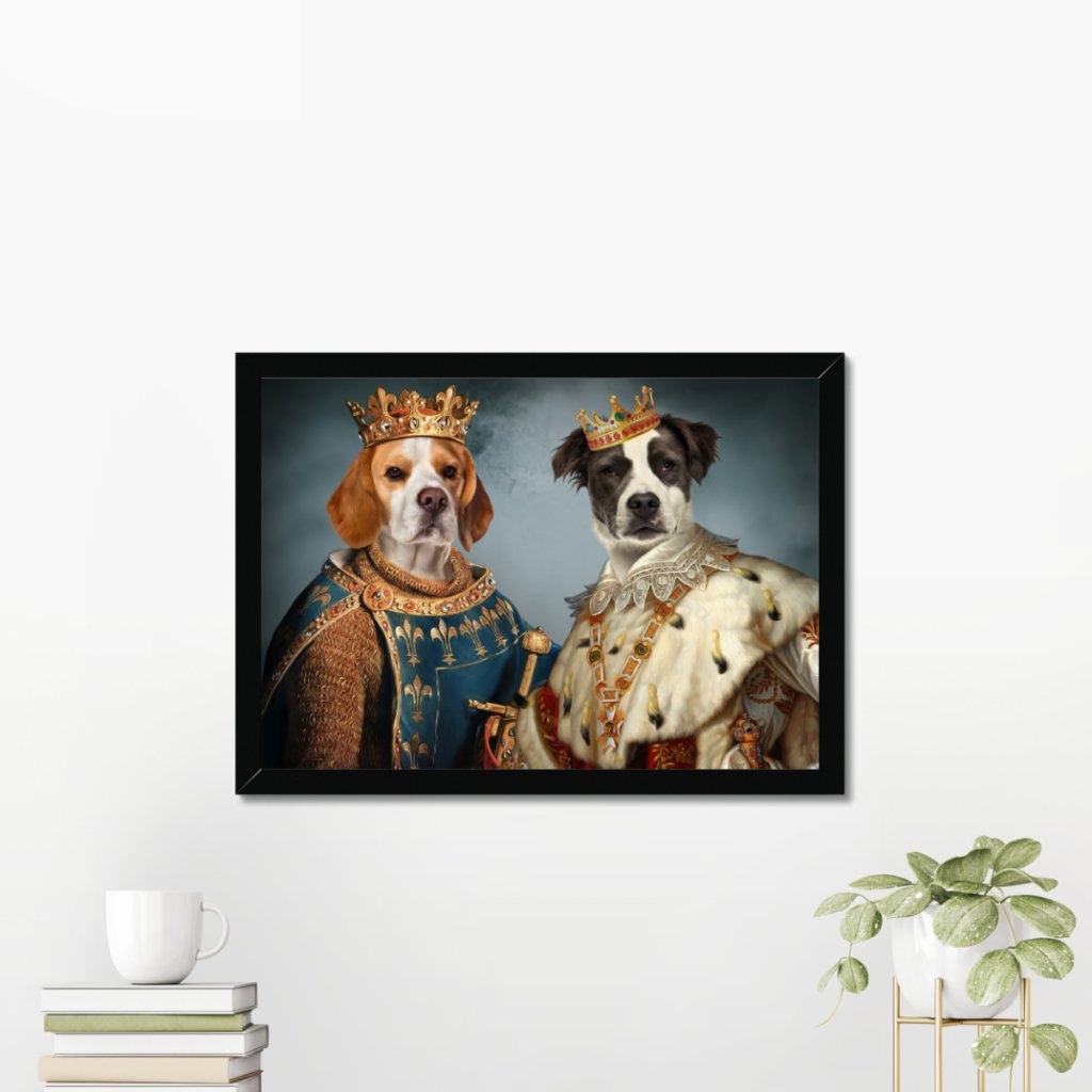 The Rulers: Custom Pet Portrait - Paw & Glory - Dog Portraits - Pet Portraits