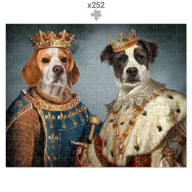 The Rulers: Custom Pet Puzzle - Paw & Glory - Dog Portraits - Pet Portraits