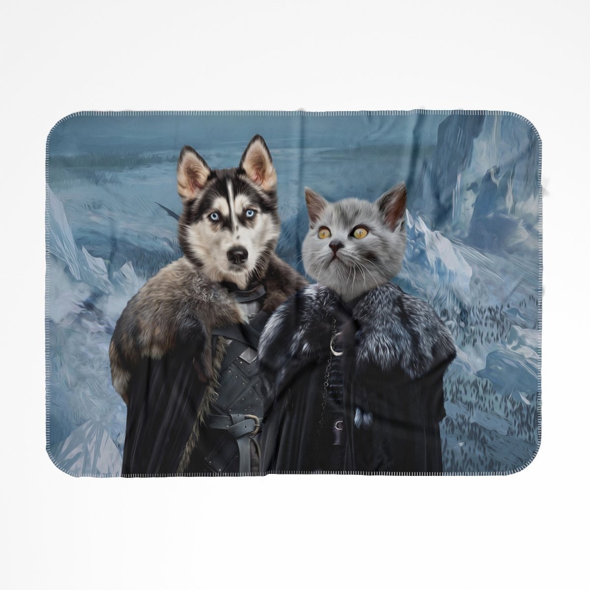 The Rulers (GOT Inspired): Custom Pet Blanket - Paw & Glory - Dog Portraits - Pet Portraits