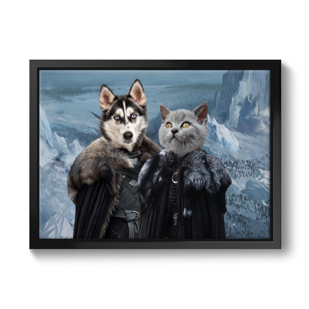 The Rulers (GOT Inspired): Custom Pet Canvas - Paw & Glory - Dog Portraits - Pet Portraits