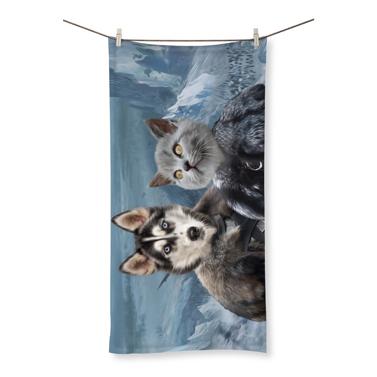 The Rulers (GOT Inspired): Custom Pet Towel - Paw & Glory - Dog Portraits - Pet Portraits