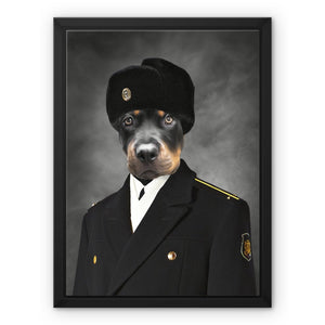 The Russian Cadet: Custom Pet Canvas - Paw & Glory - Dog Portraits - Pet Portraits