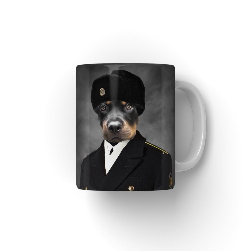 The Russian Cadet: Custom Pet Coffee Mug - Paw & Glory - Dog Portraits - Pet Portraits