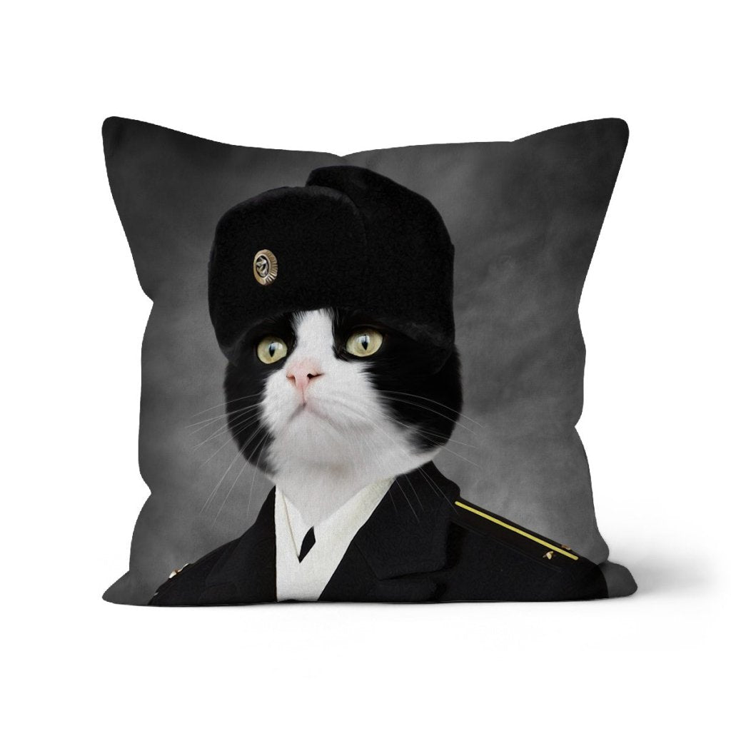 The Russian Cadet: Custom Pet Pillow - Paw & Glory - Dog Portraits - Pet Portraits