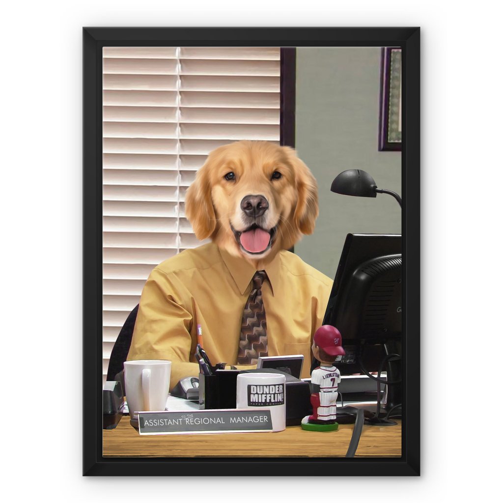 The Ryan (The Office USA Inspired): Custom Pet Canvas - Paw & Glory - Dog Portraits - Pet Portraits