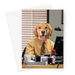 The Ryan (The Office USA Inspired): Custom Pet Greeting Card - Paw & Glory - Dog Portraits - Pet Portraits