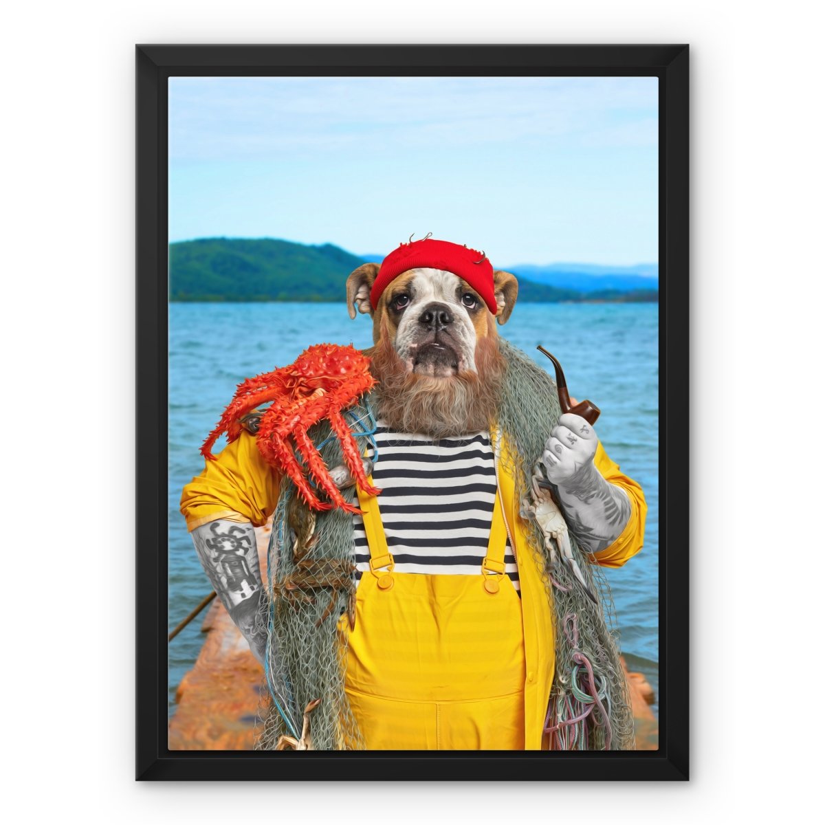 The Sailor: Custom Pet Canvas - Paw & Glory - Dog Portraits - Pet Portraits