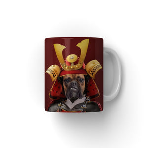 The Samurai: Custom Pet Coffee Mug - Paw & Glory - Dog Portraits - Pet Portraits