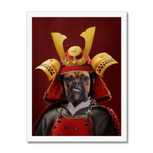 The Samurai: Custom Pet Portrait - Paw & Glory - Dog Portraits - Pet Portraits