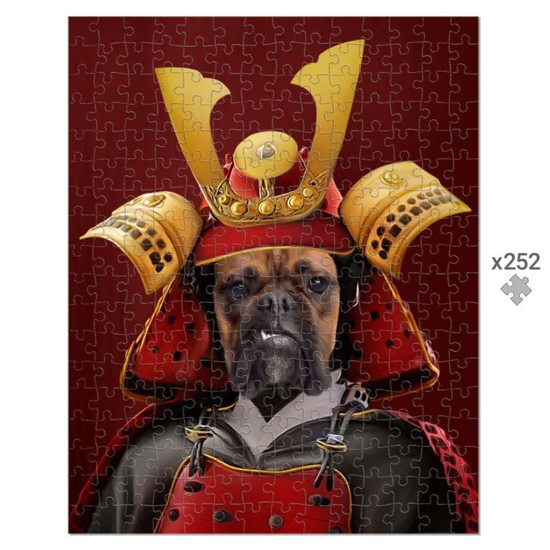 The Samurai: Custom Pet Puzzle - Paw & Glory - Dog Portraits - Pet Portraits