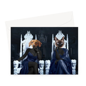 The Sassy Housewives Of Atlanta: Custom Pet Greeting Card - Paw & Glory - Dog Portraits - Pet Portraits