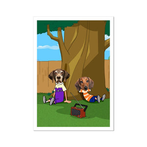 The Schemers (Phineas and Ferb Inspired): Custom Pet Portrait - Paw & Glory - Dog Portraits - Pet Portraits