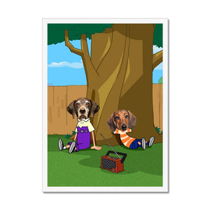 The Schemers (Phineas and Ferb Inspired): Custom Pet Portrait - Paw & Glory - Dog Portraits - Pet Portraits