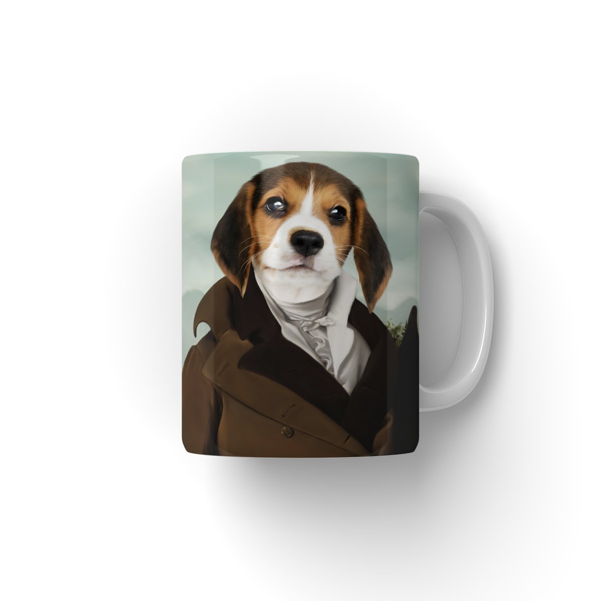 The Scholar: Custom Pet Coffee Mug - Paw & Glory - Dog Portraits - Pet Portraits