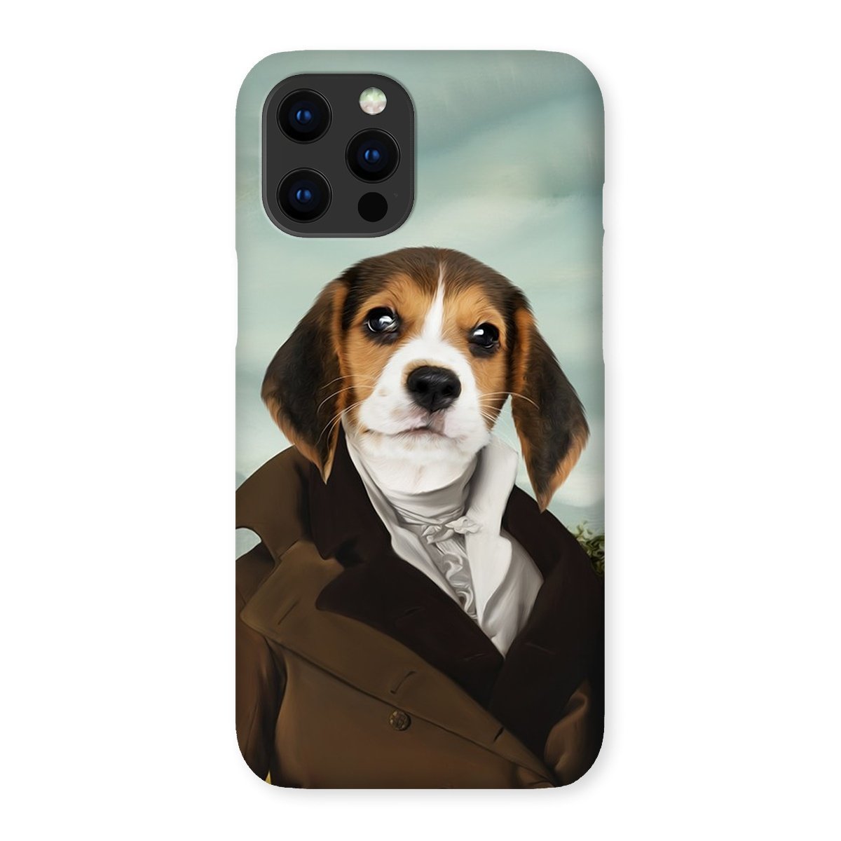 The Scholar: Custom Pet Phone Case - Paw & Glory - Dog Portraits - Pet Portraits